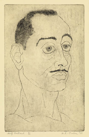 HAYWARD L. OUBRE (1916 - 2006) Self-Portrait.